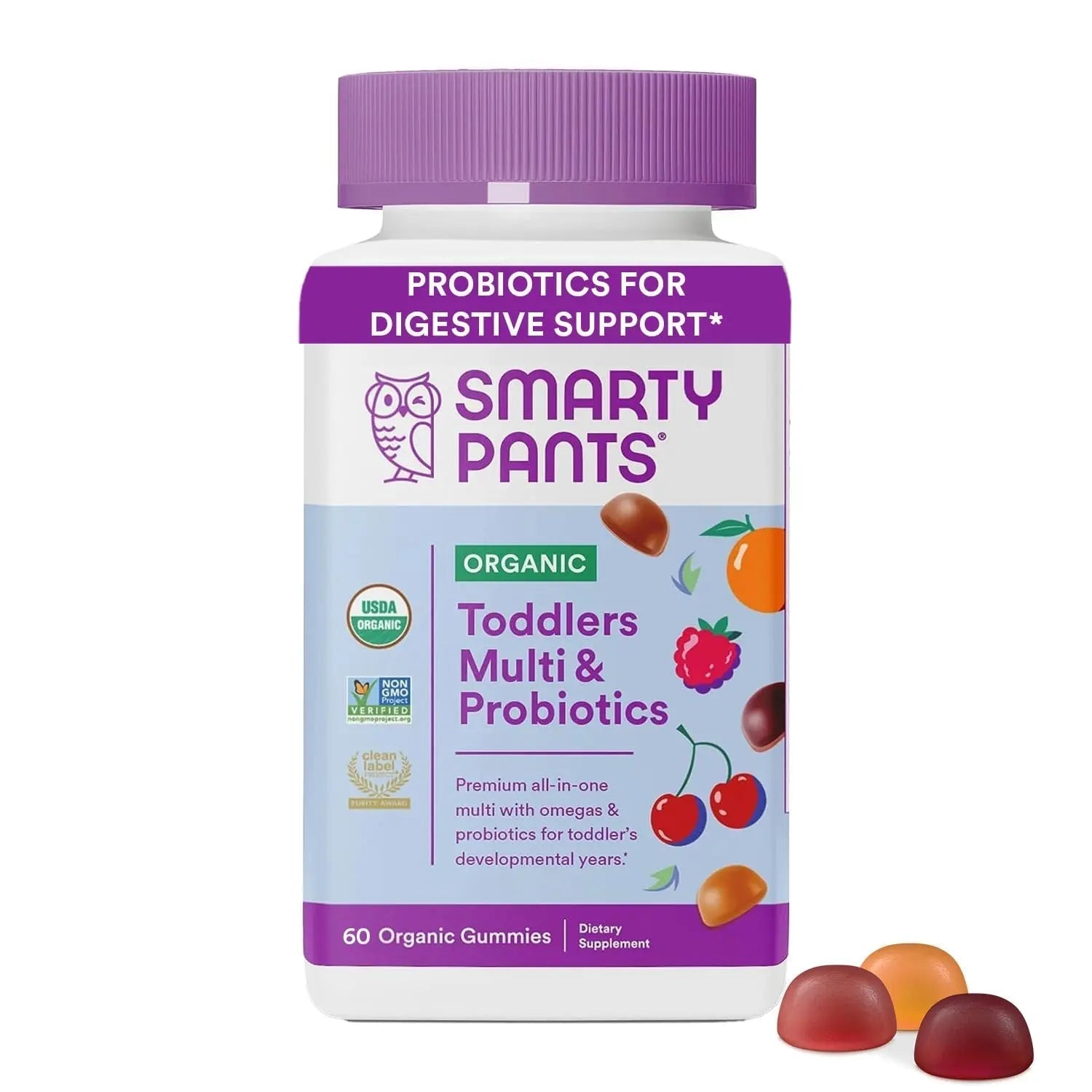 SmartyPants Organic Toddler Multivitamin Gummies & So Cozy Leave in Conditioner for Kids' Curly Hair, 60 Count SmartyPantsBuy Supplements Australia