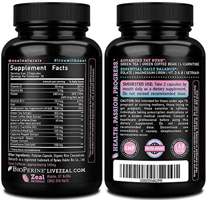 Zeal Naturals Weight Loss Support for Women + Daily Balance Vitmains (Iron, Vitamin D Zeal NaturalsBuy Supplements Australia