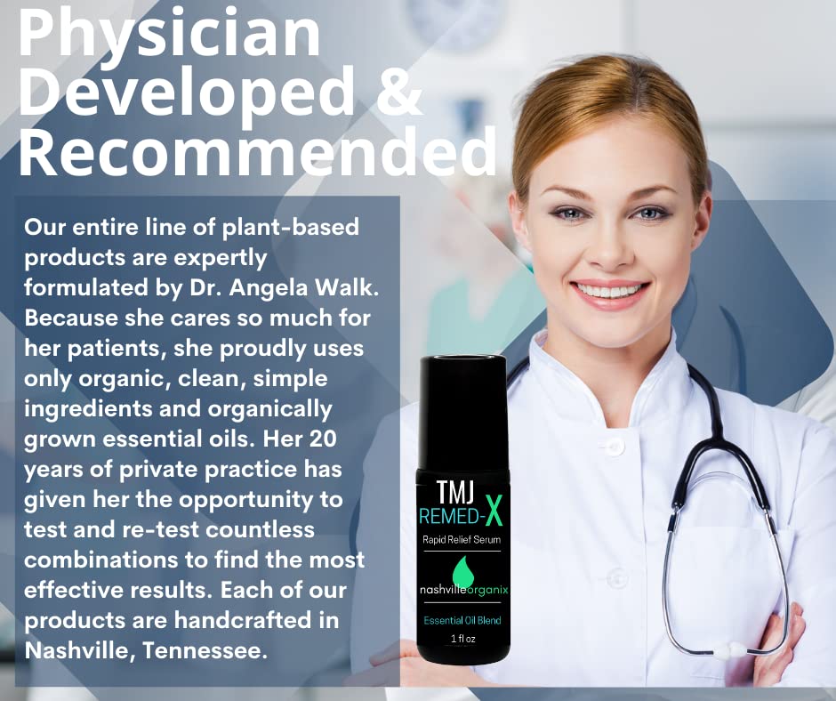 Dr. A's TMJ Remed-X Rapid Relief Serum | Deep Muscle & Jaw Tension Essential Oil Cream Doctor Angela EssentialBuy Supplements Australia