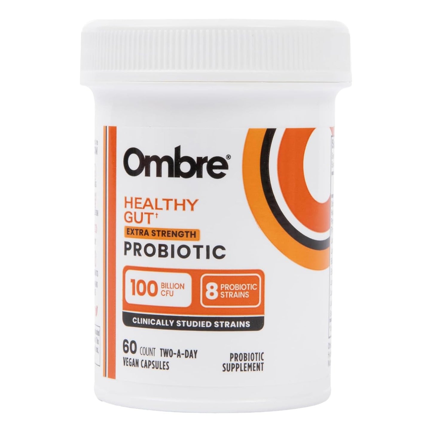 Ombre Healthy Gut Probiotics for Digestive Health 100 Billion CFU - Prebiotics and Probiotics for Women & Men with Lactobacillus Acidophilus & Digestive Enzymes, Gut Health Support, Vegan, 30 Servings OmbreBuy Supplements Australia