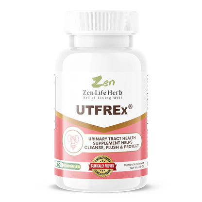 ZEN LIFE HERB UTFREx – Fast Acting - Promotes Urinary Tract Health Supports Healthy Immune and Urinary System, No Vitamins, Minerals, Prebiotics, Sugar, Plant-Based Supplement (60 Capsules) ZEN LIFE HERBBuy Supplements Australia