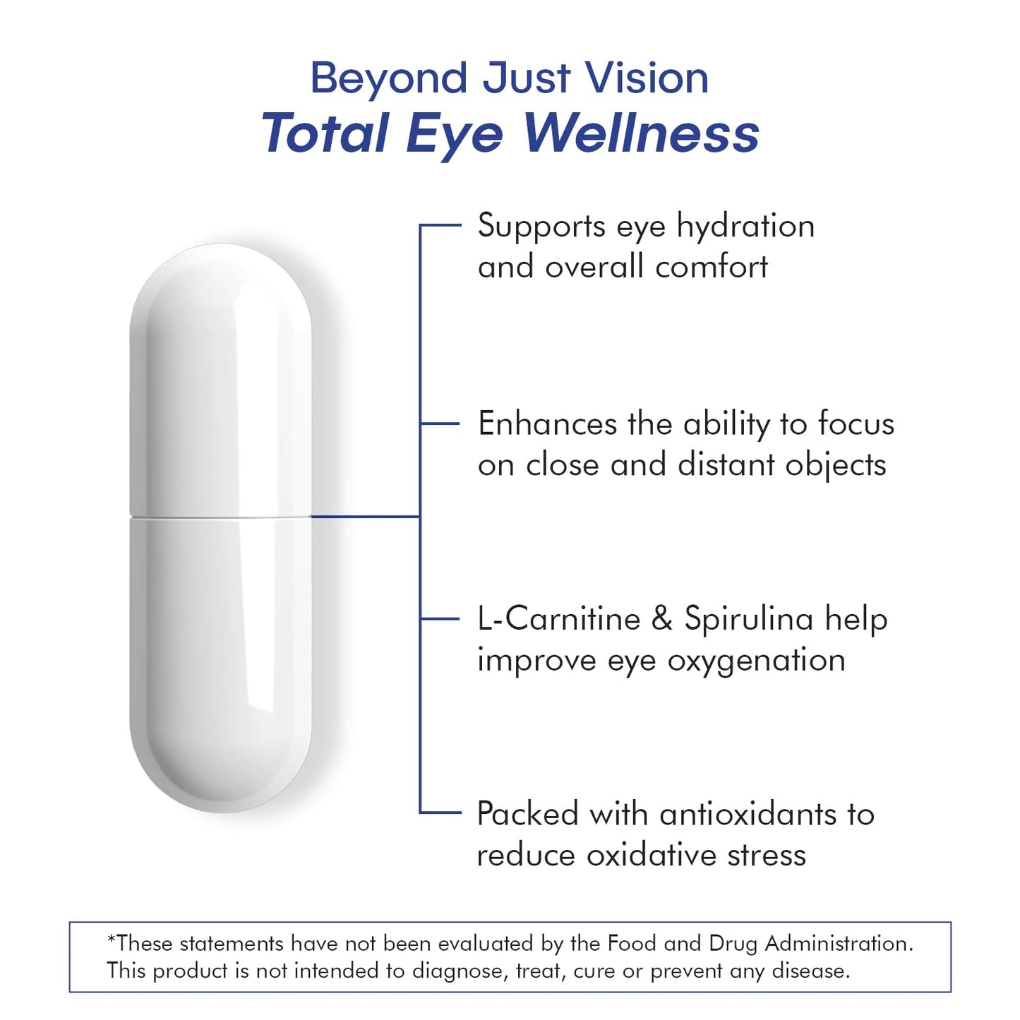 VisiUltra Eye Health Supplement – 14 Essential nutrients for Clear Vision, Blue Light Protection, and Long-Term Eye Health. Supports Clarity and Eye Wellness. 60 Capsules. (1 Pack) VisiUltraBuy Supplements Australia