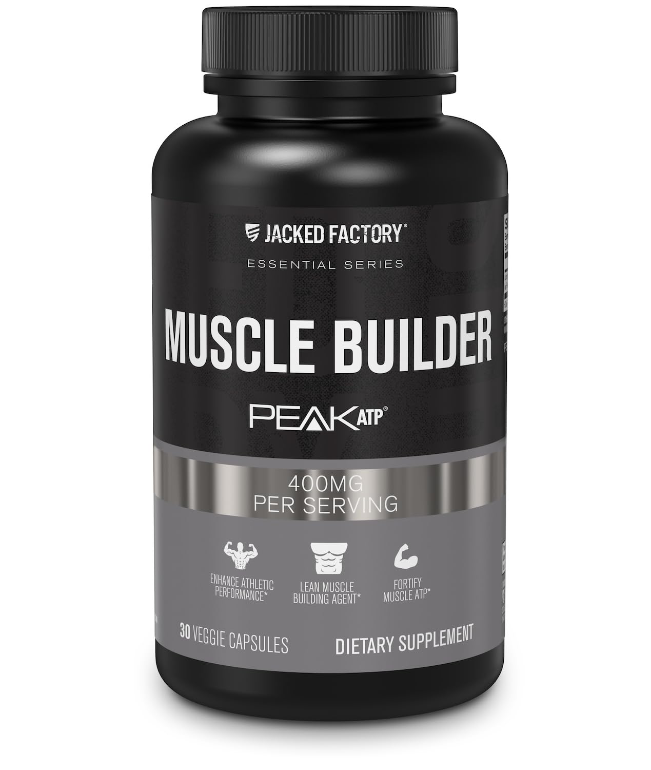 Jacked Factory Essentials Muscle Builder - ATP Muscle Builder for Men with Peak ATP to Support Muscle Gain, Enhance Athletic Performance, & Increase Strength - 30 Capsules Jacked FactoryBuy Supplements Australia