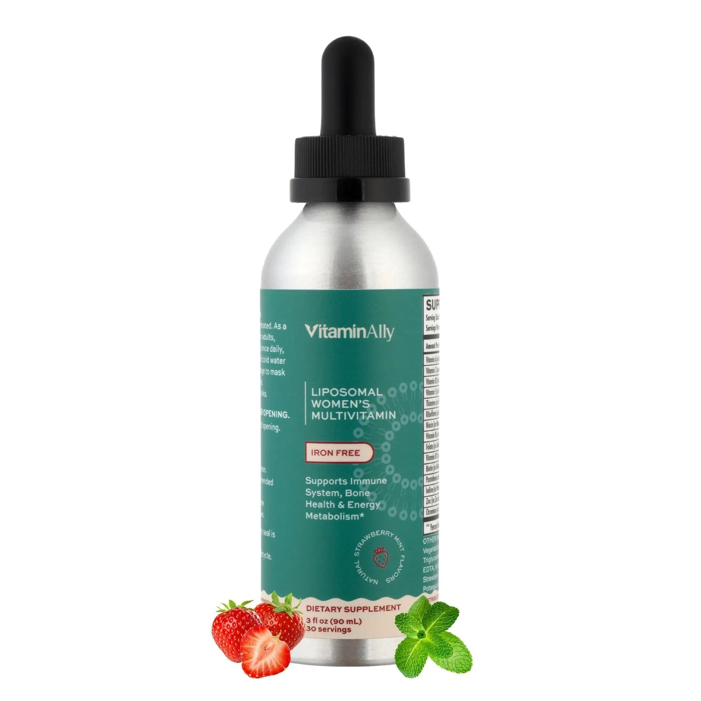 Vitaminally Liposomal Women's Liquid multivitamin Iron Free Drops| Sugar Free | Non-GMO | Gluten Free | Supports Immune System, Bone Health and Energy Metabolism VitaminallyBuy Supplements Australia