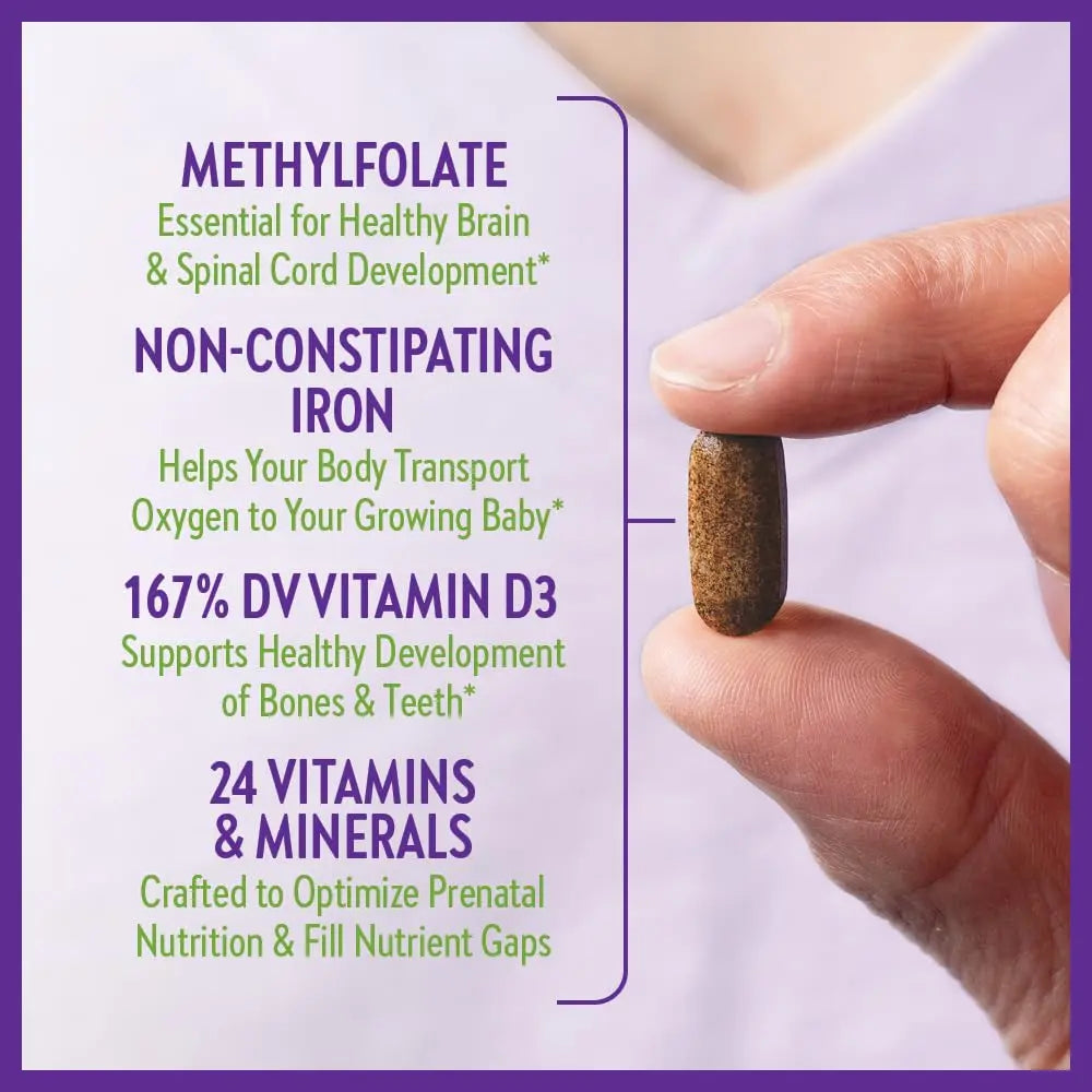 New Chapter Perfect Prenatal Vitamins, Organic Prenatal Vitamins, Non-GMO Ingredients for Healthy Baby & Mom - Folate (Methylfolate), Iron, Vitamin D3 New ChapterBuy Supplements Australia