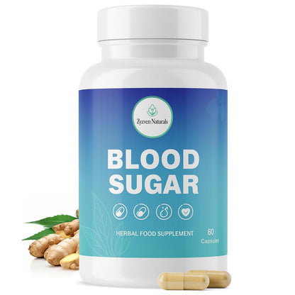 Zyzven Naturals Blood Sugar Support Supplement – 60 Vegan Capsules | Herbal Supplement with Moringa, Cinnamon, Ginger, Neem & Fenugreek | Plant-Based Wellness Supplement - Serving: 2 Capsules/Day Zyzven NaturalsBuy Supplements Australia