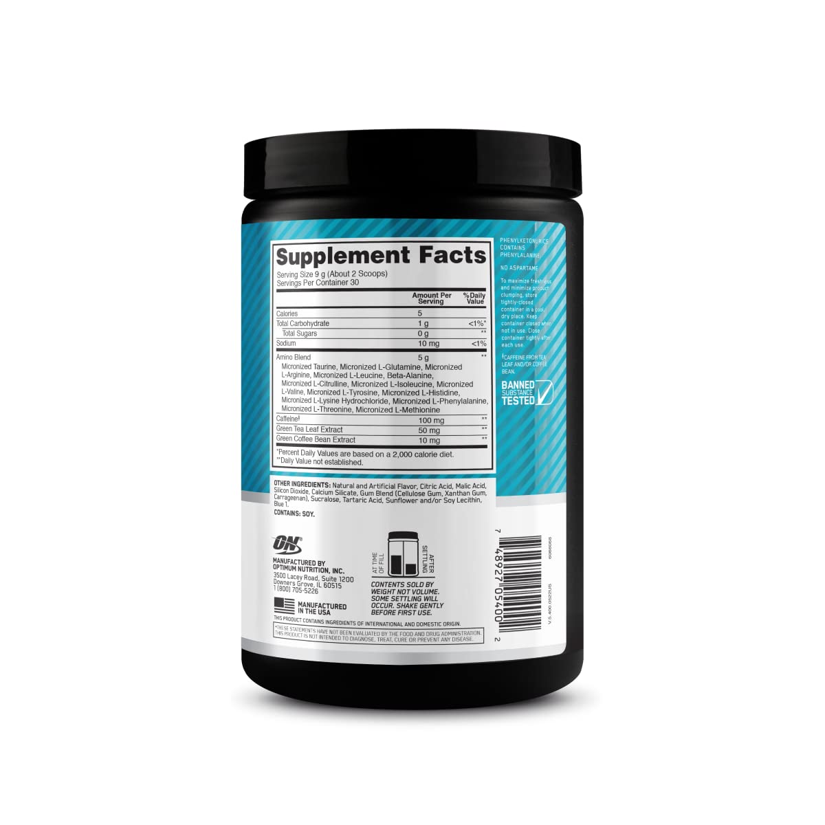 Optimum Nutrition Amino Energy - Pre Workout with Green Tea, BCAA, Amino Acids Optimum NutritionBuy Supplements Australia