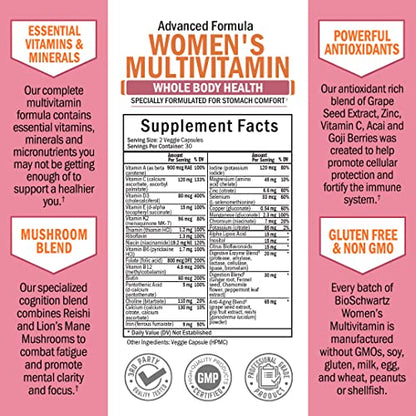 Multivitamin for Women with Vitamin D3 - Multivitamins for Bone Breast Skin Joint BioSchwartzBuy Supplements Australia