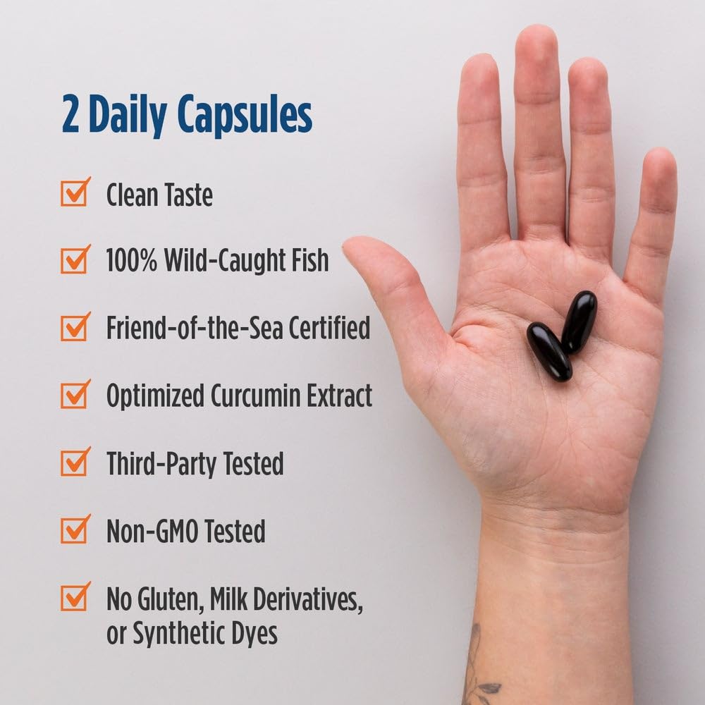 Nordic Naturals Memory Support with Curcumin - 60 Soft Gels - 1000 mg Omega-3 + 400 mg Optimized Curcumin - Memory, Cognition - Contains Phosphatidylcholine & Huperzine A - Non-GMO - 30 Servings Nordic NaturalsBuy Supplements Australia