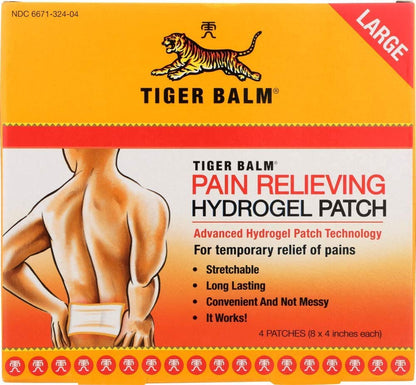 Tiger Balm Pain Relieving Patch Large , 4 Count Tiger BalmBuy Supplements Australia