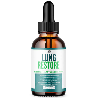 Lung Restore Drops, Official LungRestore Liquid Supplement Drops with All Natural Ingredients, Lung Restore Advanced Lungs Wellness Support Formula with Premium Vitamins for Women & Men (30 Servings) MJOBuy Supplements Australia