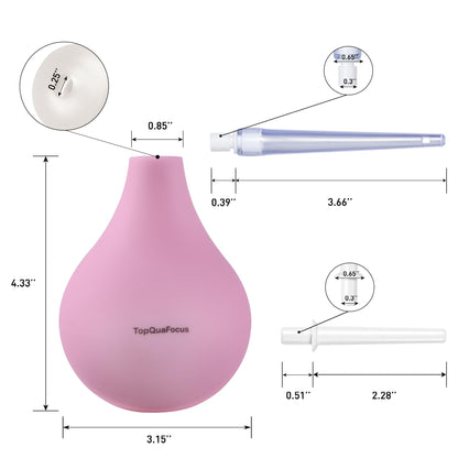 TopQuaFocus 8oz Enema Bulb Kit Anal and Vaginal Douche Bulb for Men Flushing System Enemas Silicone TopQuaFocusBuy Supplements Australia