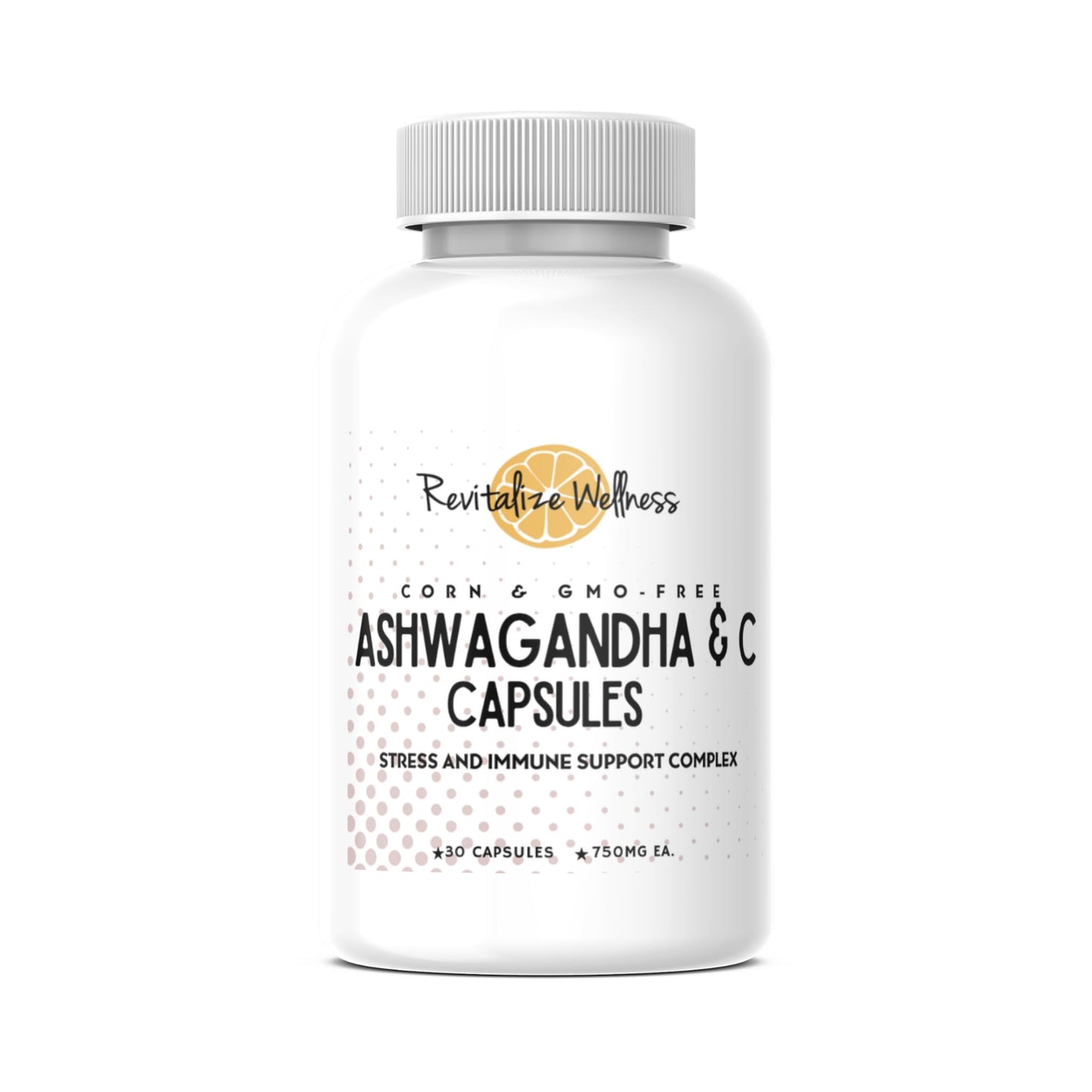 Revitalize Wellness Ashwagandha + Vitamin C Capsules | Stress and Immune Support Complex | with 550 mg Ashwagandha and 200 mg Vitamin C per Serving | 30 Servings Revitalize WellnessBuy Supplements Australia