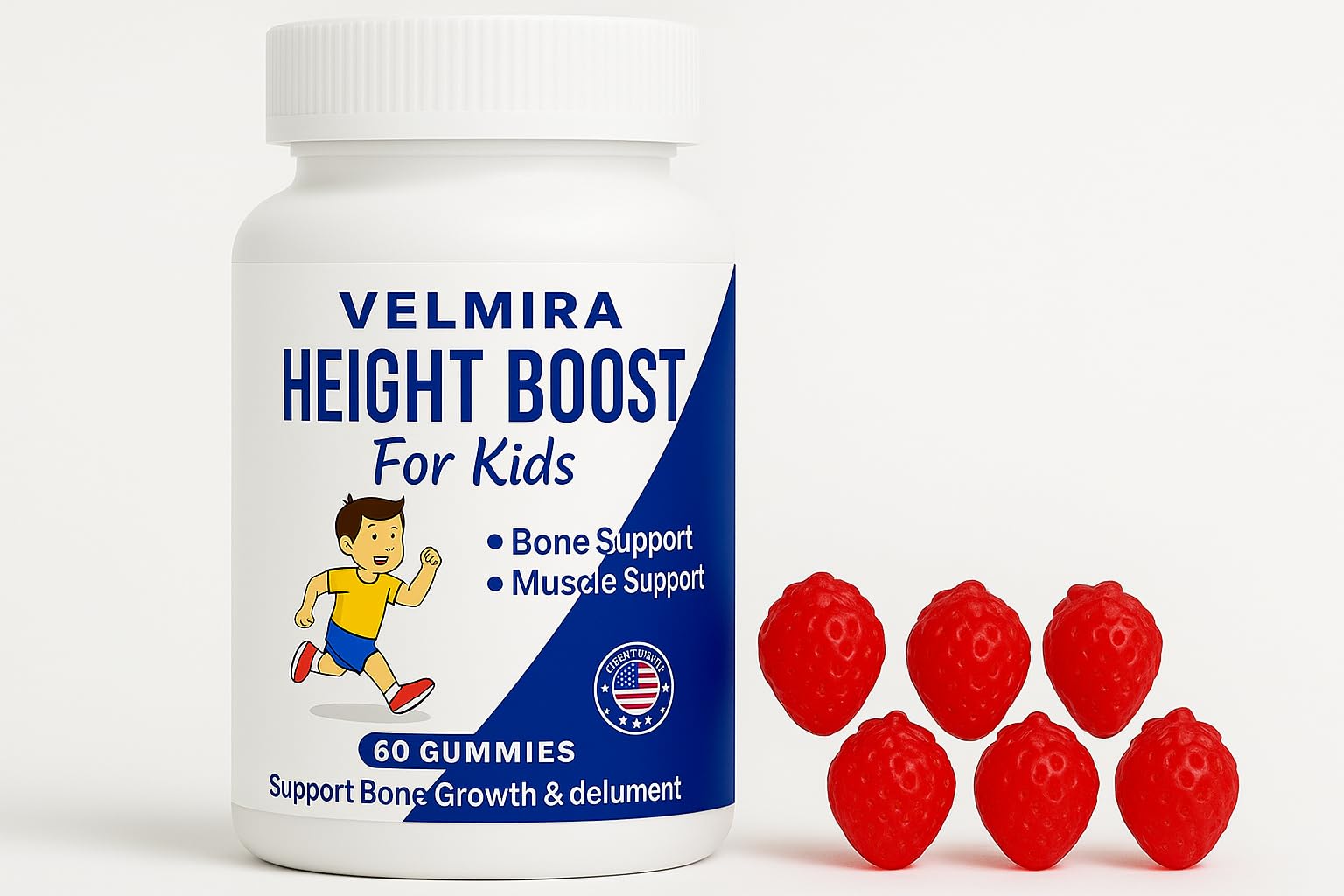Velmira® Heightener Gummies for Bone Health & Development Support – Essential Vitamins & Minerals, Easy-to-Chew Gummies for Kids, Teens & Adults (Ages 5+) VelmiraBuy Supplements Australia