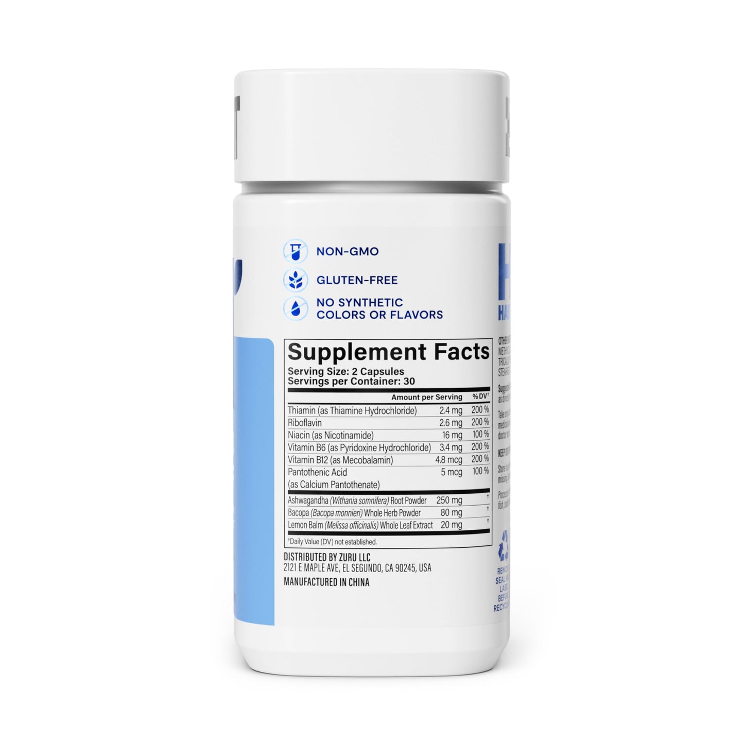 Habit Stress Relief Supplement (60 Capsules) - New Look, Supports Relaxation & Mood Balance, Vitamin B, Adaptogens, Lemon Balm, Calming, Vegan, Non-GMO (1 Pack) H' HabitBuy Supplements Australia