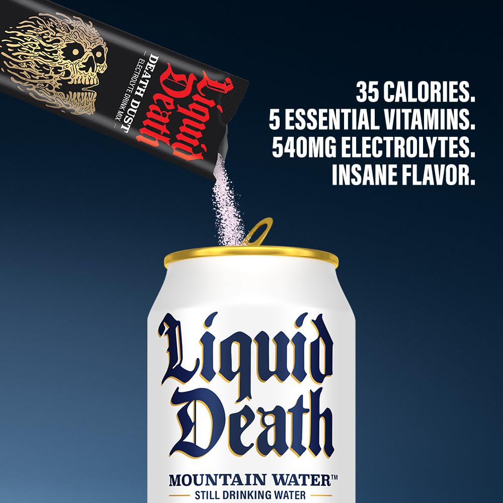 Liquid Death Electrolyte Death Dust - Hydration Powder Packets - 3 Flavors - 12-Stick Liquid DeathBuy Supplements Australia