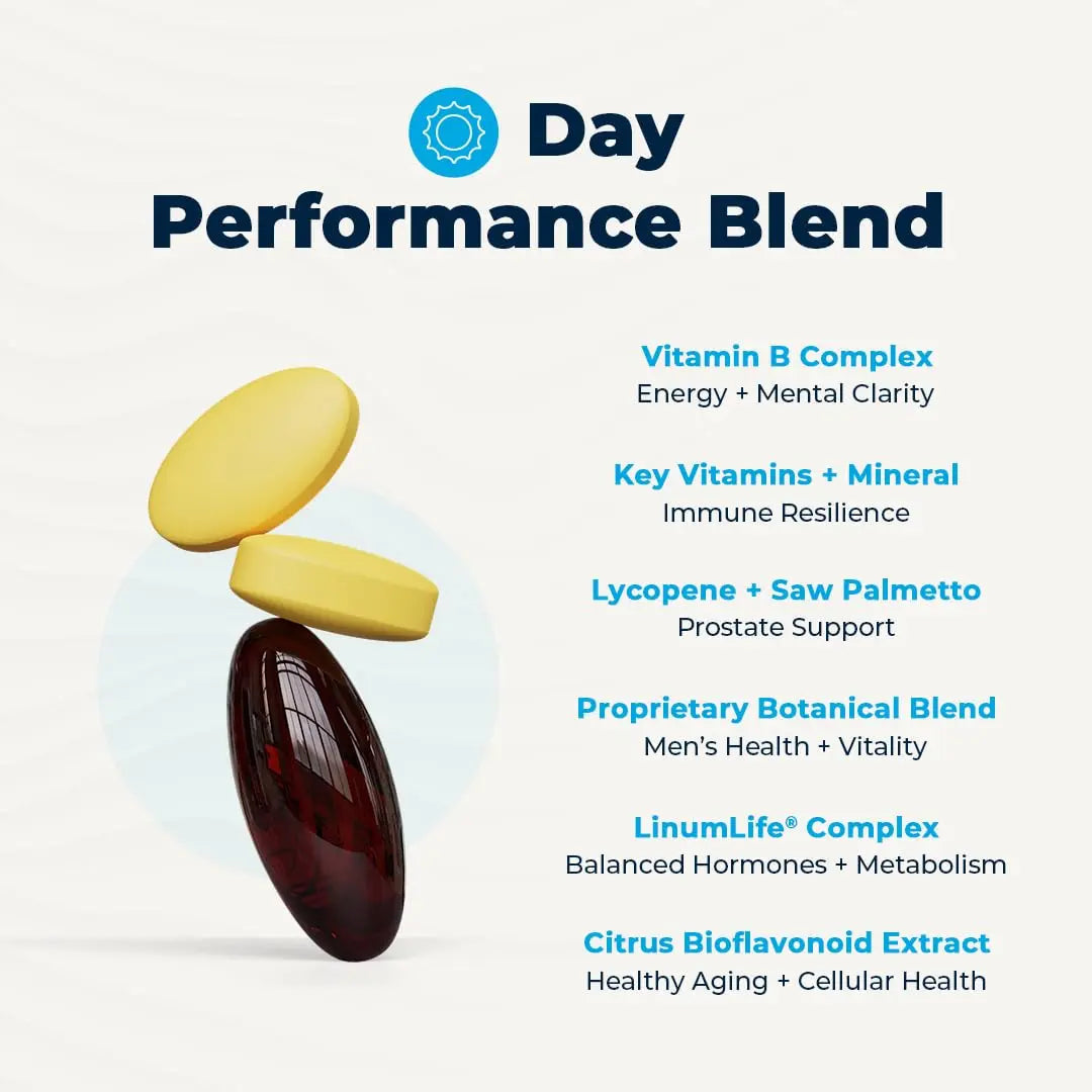 VitaMedica Men’s Multivitamin with Prostate Health Support | Vitamins, Minerals, Omega3s and Saw Palmetto | Box of 30 Easy Daily Packs | VitaMedica