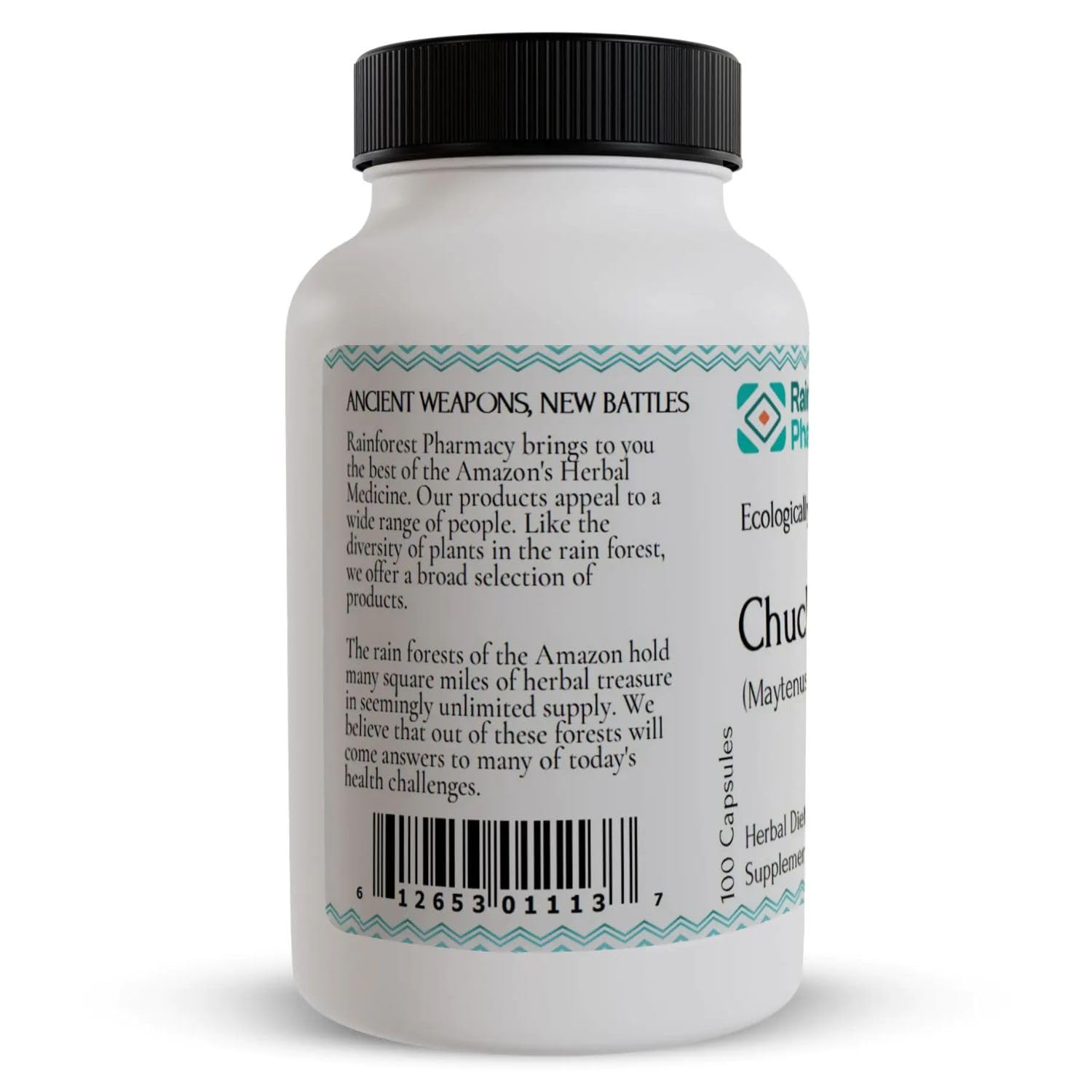 Rainforest Pharmacy Chuchuhuasi Herbal Supplement – 100 Vegetable Capsules, 500mg, Non-GMO, Sustainable, Ecologically Wildcrafted Amazon Rainforest Chuchuhuasi Bark Rainforest PharmacyBuy Supplements Australia