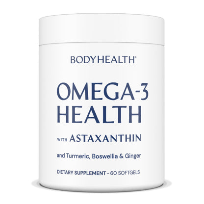BodyHealth Omega 3 Health, Fish Oil Supplement for Women and Men, Heart and Brain Health, Fish Oil Pills, Fatty Acid Supplements, Omega 3 Vitamins - 60 Soft Gels BodyHealthBuy Supplements Australia