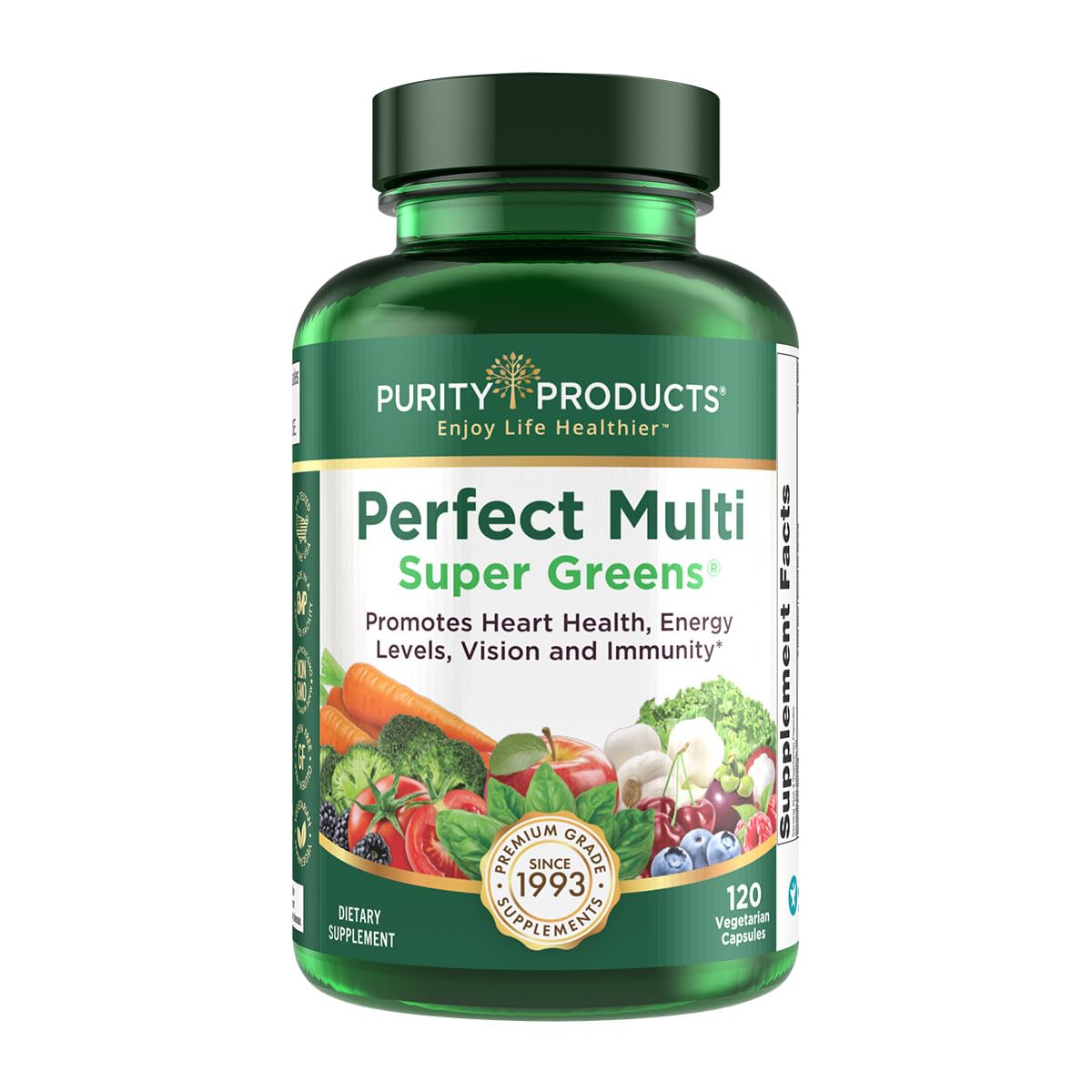 Purity Products Perfect Multi Super Greens Dietary Supplement Health Nutrition, 120 count Purity ProductsBuy Supplements Australia