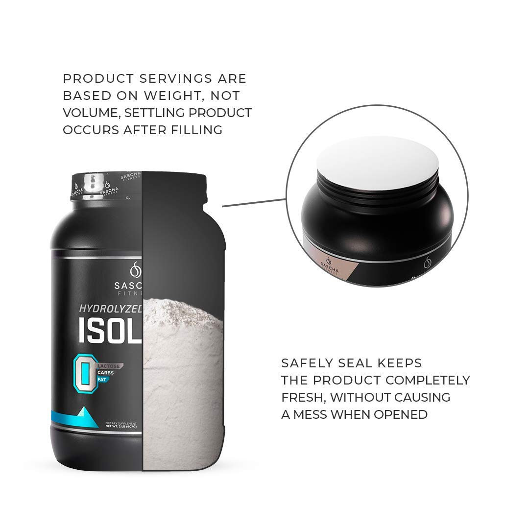 SASCHA FITNESS Hydrolyzed Whey Protein Isolate,100% Grass-Fed (2 Pounds, Cookies SASCHA FITNESSBuy Supplements Australia
