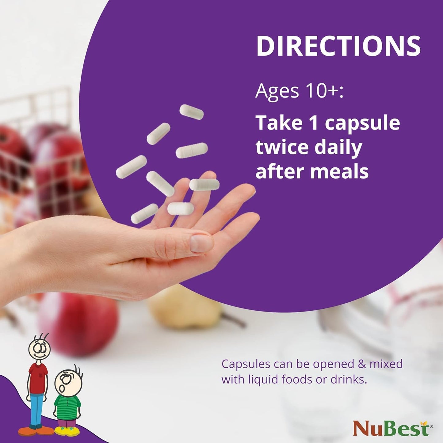 NuBest Tall 10+ Premium Bone Strength Formula, Enhanced Immunity and Overall Health for Age 10+ with Calcium, Vitamin D3, Vitamin K2
