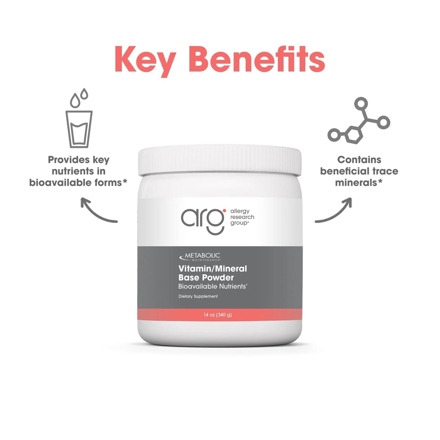 Metabolic Maintenance Vitamin Mineral Base Powder - Iron Free Multivitamin with Active B Vitamins + Chelated Minerals (340 Grams, 60 Servings) Metabolic MaintenanceBuy Supplements Australia
