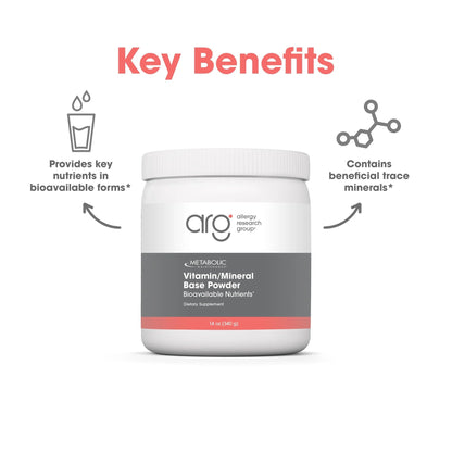 Metabolic Maintenance Vitamin Mineral Base Powder - Iron Free Multivitamin with Active B Vitamins + Chelated Minerals (340 Grams, 60 Servings) Metabolic MaintenanceBuy Supplements Australia