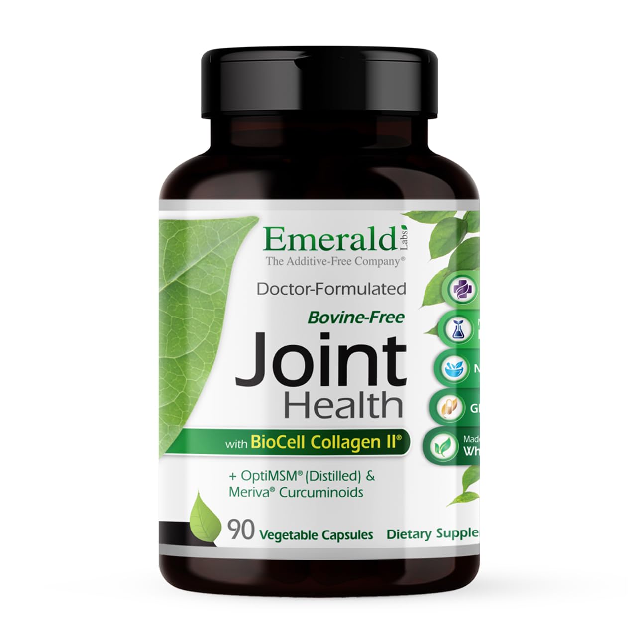 EMERALD LABS Joint Health - Biocell II Collagen, OptiMSM, Glucosamine, Meriva Turmeric Curcuminoids & More - Joint Health, Mobility & Flexibility Support* - 90 Vegetable Capsules (30-Day Supply) EMERALD LABSBuy Supplements Australia