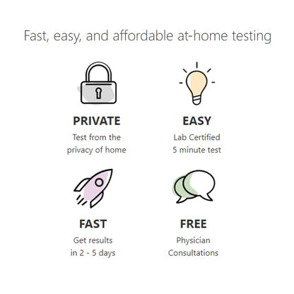 myLAB Box STD at Home Test for Yeast, Vaginal Health Combo CLIA Lab Certified Results myLAB BoxBuy Supplements Australia