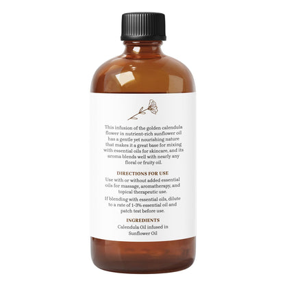 Essential Delights Calendula Oil - Premium Carrier Oil (16 fl oz) | for Skin, Face, Body, Hair Revitalization Essential DelightsBuy Supplements Australia