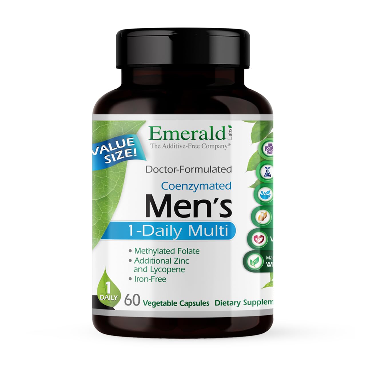 EMERALD LABS Men's 1 Daily Multi - Additive-Free Men's Multivitamin - Includes Lycopene, Zinc, Vitamin D3, & More EMERALD LABSBuy Supplements Australia