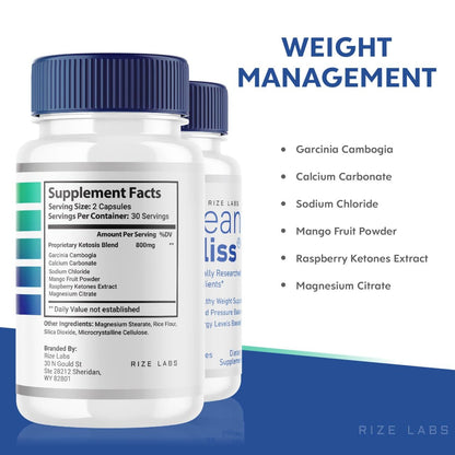 (2 Pack) Lean Bliss Weight Loss Pills, Lean Bliss Fat Burning Formula, LeanBliss Advanced rize labsBuy Supplements Australia