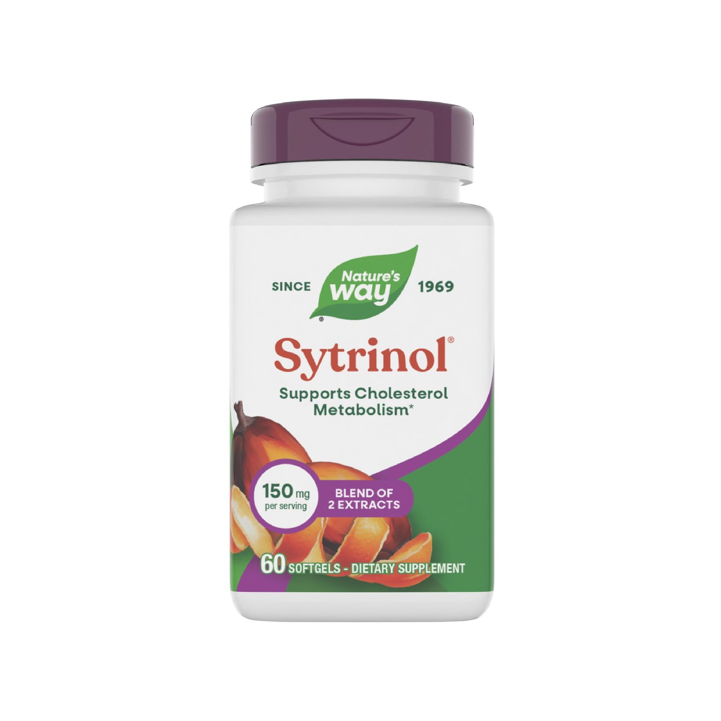 Nature's Way Sytrinol Cholesterol Control; Premium Blend; 60 Softgels Nature's WayBuy Supplements Australia