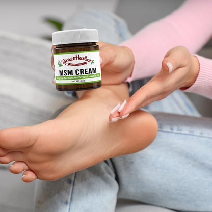Grace Harbor MSM Cream – Variety 3 Pack – Daily Skin, Joint and Muscle Rub – Best Goat Milk Unscented Baby Lotion for Severly Dry Skin – Therapeutic Essential Oils and Fragrance Free – 4 oz Grace Harbor InternationalBuy Supplements Australia