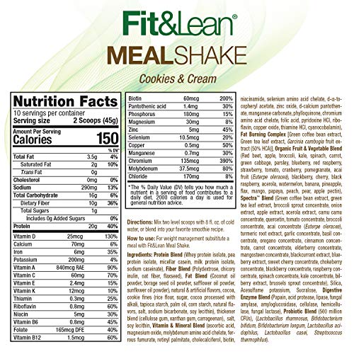Fit & Lean Meal Shake, Fat Burning Meal Replacement, Meal Replacement with Protein Fit & LeanBuy Supplements Australia