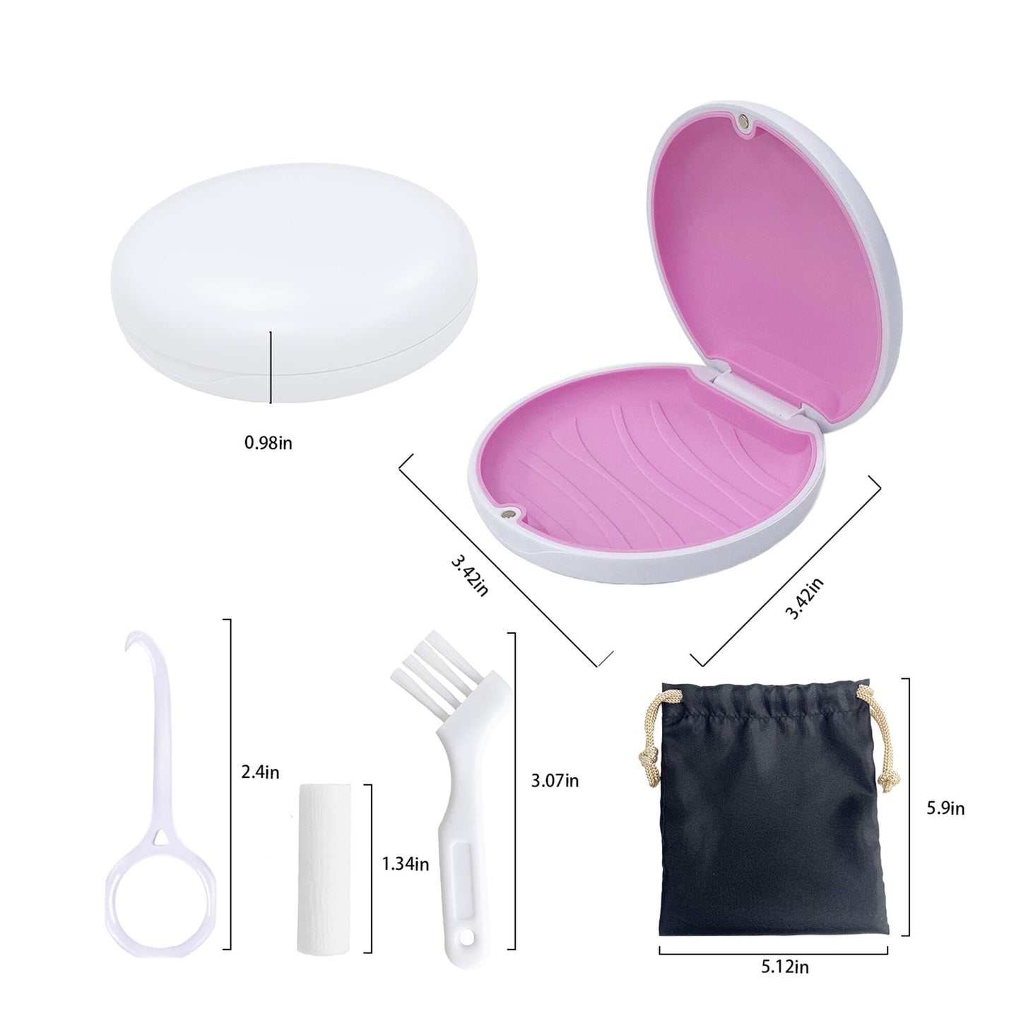 Retainer Case,Cute Slim Aligner Case Compatible with Invisalign,Retainer Holder with Aligner Remover MaoerdentalBuy Supplements Australia