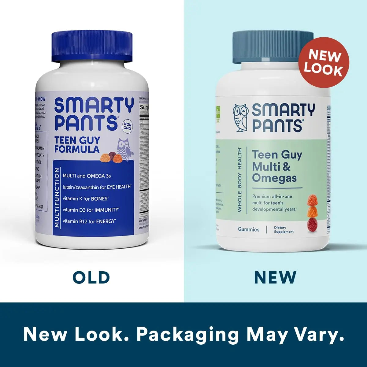 SmartyPants Women's Multivitamin Gummies, Sugar Free: Biotin, Methylfolate, Omega 3 (ALA), Vitamin D & Teen Guy Multivitamin Gummies: Omega 3 Fish Oil (EPA/DHA), Vitamin D3, C, Vitamin B12, B6 SmartyPantsBuy Supplements Australia