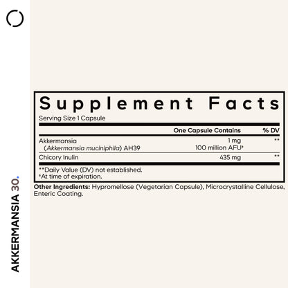 Codeage Akkermansia Synbiotic Supplement - 100 Million AFU Akkermansia Probiotic & Chicory Inulin Prebiotic - Chicory Root - 1 Capsule Per Serving - Non-GMO, Gluten-Free - 30 Capsules CodeageBuy Supplements Australia
