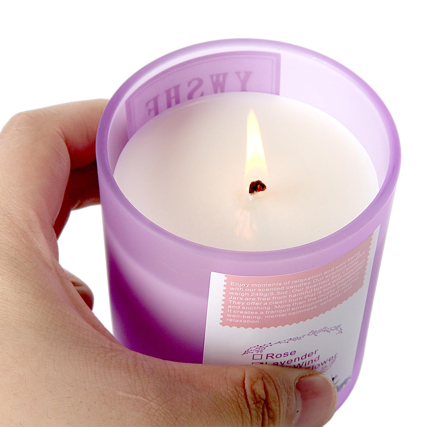 YWSHF Aromatherapy Candles,Scented Candle,Lavender Candle,8.5oz Stree Relief Candles Gift YWSHFBuy Supplements Australia