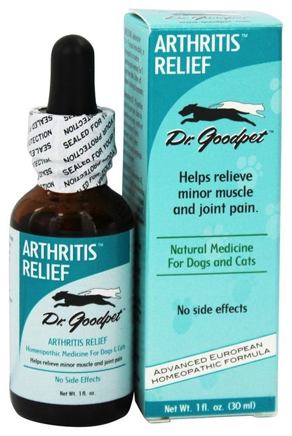 Dr. Goodpet Arthritis Relief Drops for Pets - Gentle Homeopathic Formula for Joint Stiffness & Mobility Support in Dogs & Cats - 1 oz Dropper Bottle Dr. GoodpetBuy Supplements Australia