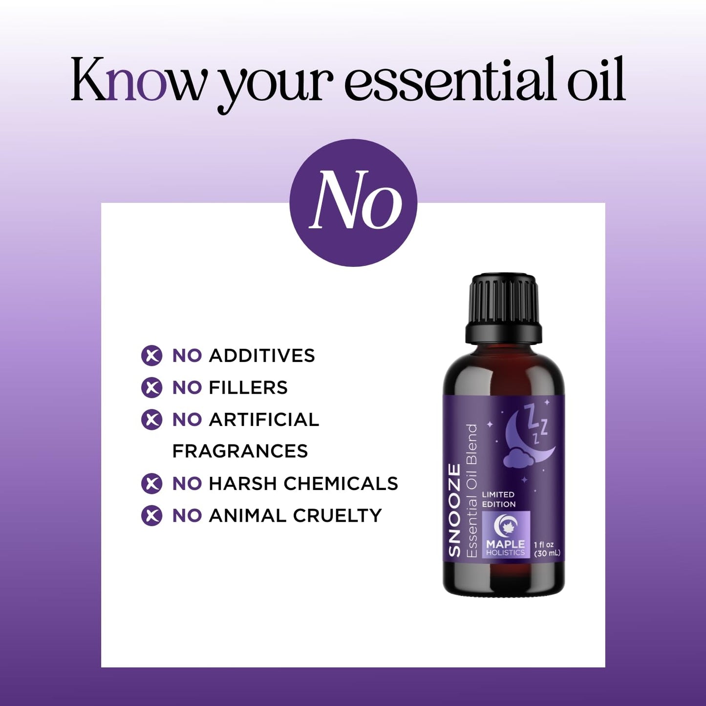 Sleep Essential Oil Blend for Diffuser - Snooze Blend Essential Oil for Sleep with Roman Chamomile Maple HolisticsBuy Supplements Australia