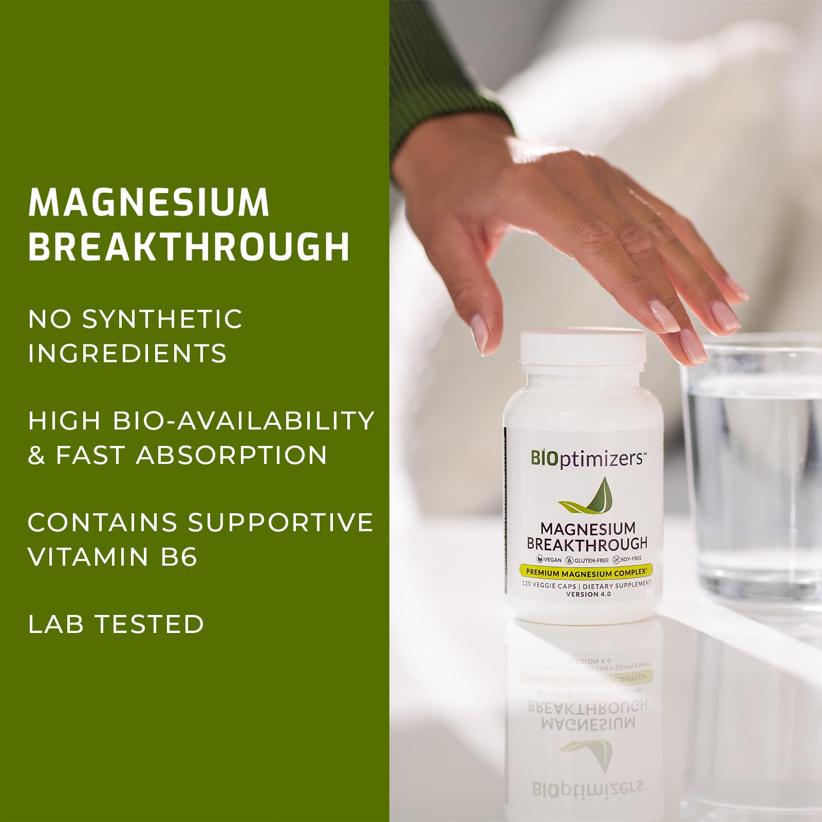 Magnesium Breakthrough Supplement 4.0 - Has 7 Forms of Magnesium: Glycinate, Malate BiOptimizersBuy Supplements Australia