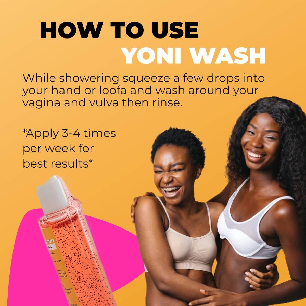 GLO Melanin Peach Yoni Wash with Aloe Vera, All Natural Feminine Wash for Women pH Balance Glo MelaninBuy Supplements Australia