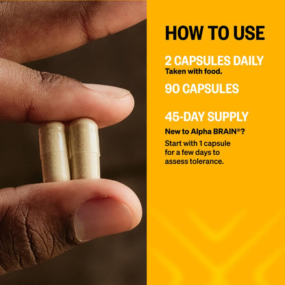 ONNIT Alpha Brain Nootropic Capsules for Men & Women, IGEN Non-GMO Tested Memory, Focus & Mental Clarity, with L-Theanine and Vitamin B6, 90 Count Each, Pack of 4 (360 Capsules) ONNITBuy Supplements Australia