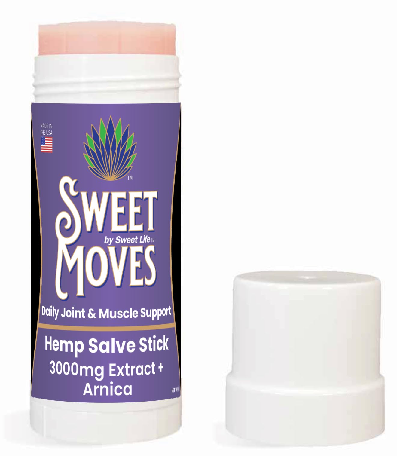 Sweet Life | Hemp Salve Stick | 3000mg | Organic Botanical Balm | Twist-Up Applicator | Small Business | Muscle & Joint Comfort Sweet LifeBuy Supplements Australia