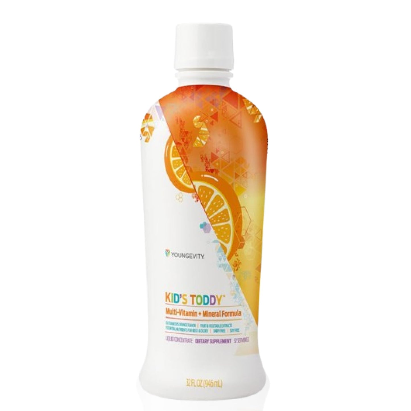 Youngevity Kid's Toddy™ - Mega Multivitamin for Kids & Children Age 2+ - 14 Vitamins, 10 Minerals, Phytonutrient Blend - Highly Absorbable - Great Tasting Orange 32 Fl Oz (Pack of 2) YoungevityBuy Supplements Australia