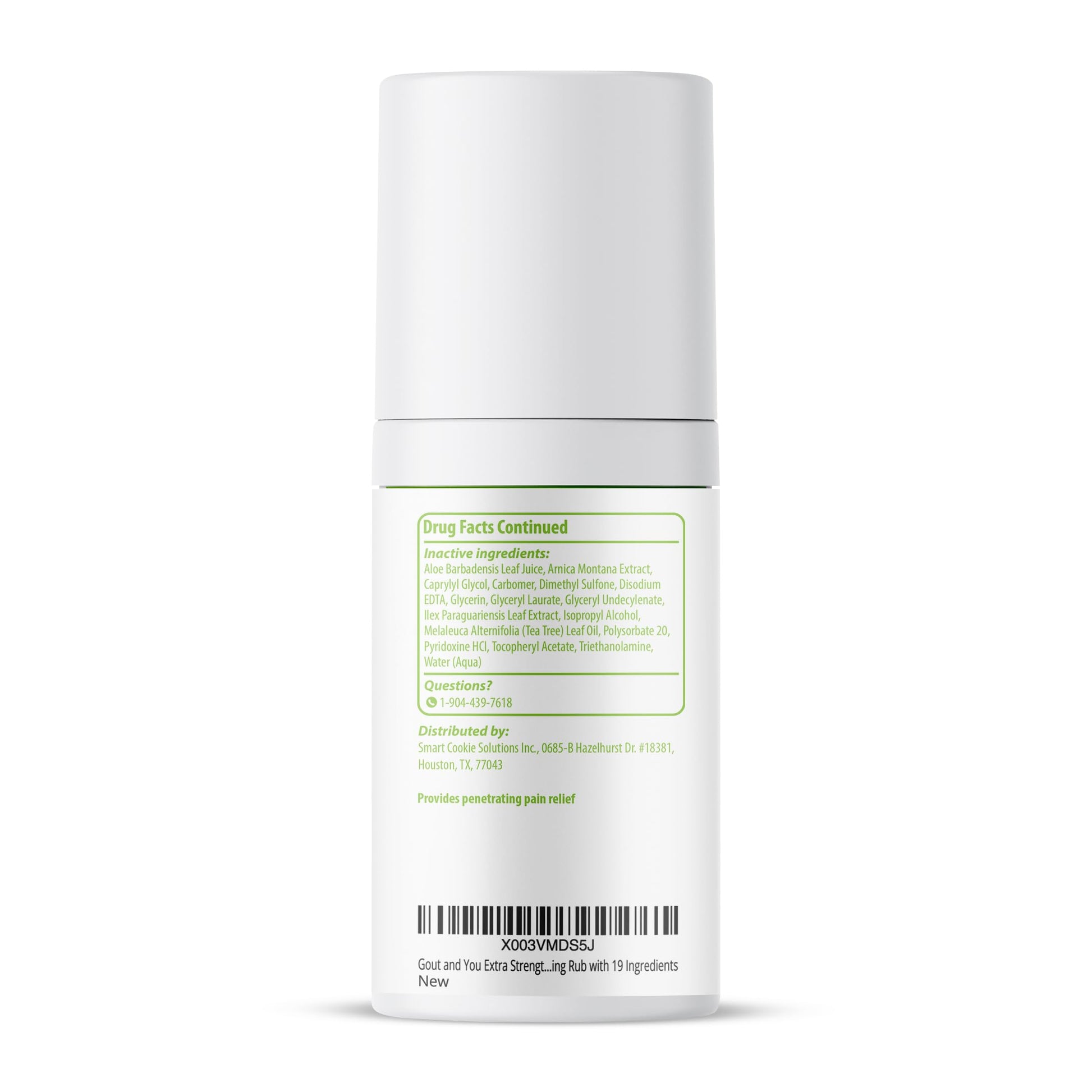 Gout and You Extra Strength Optimized Menthol Joint Discomfort Relief Cream for Joint Flare-Ups, Tendon, Muscle Ache - Fast Acting Joint Discomfort Relieving Rub with 19 Ingredients Gout and YouBuy Supplements Australia