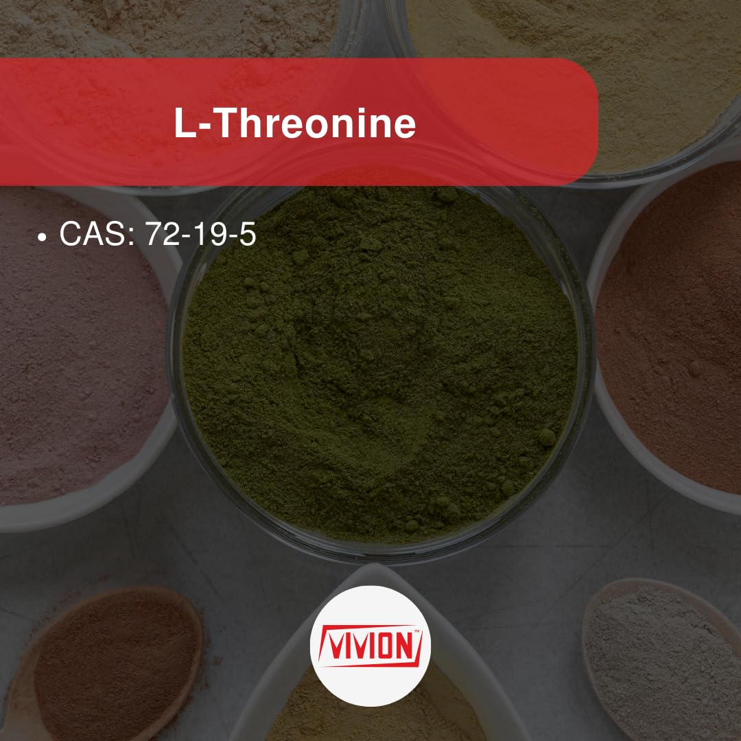 Vivion L-Threonine Powder 1000 Grams - Amino Acid Powdered for Manufacturing Muscle Recovery, Immune & Gut Health Tablet Capsule Formulations - 1 kg (2.2 lb) VivionBuy Supplements Australia